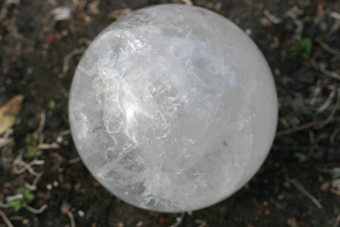 Crystal Quartz Sphere helps purify surrounding energy 5387
